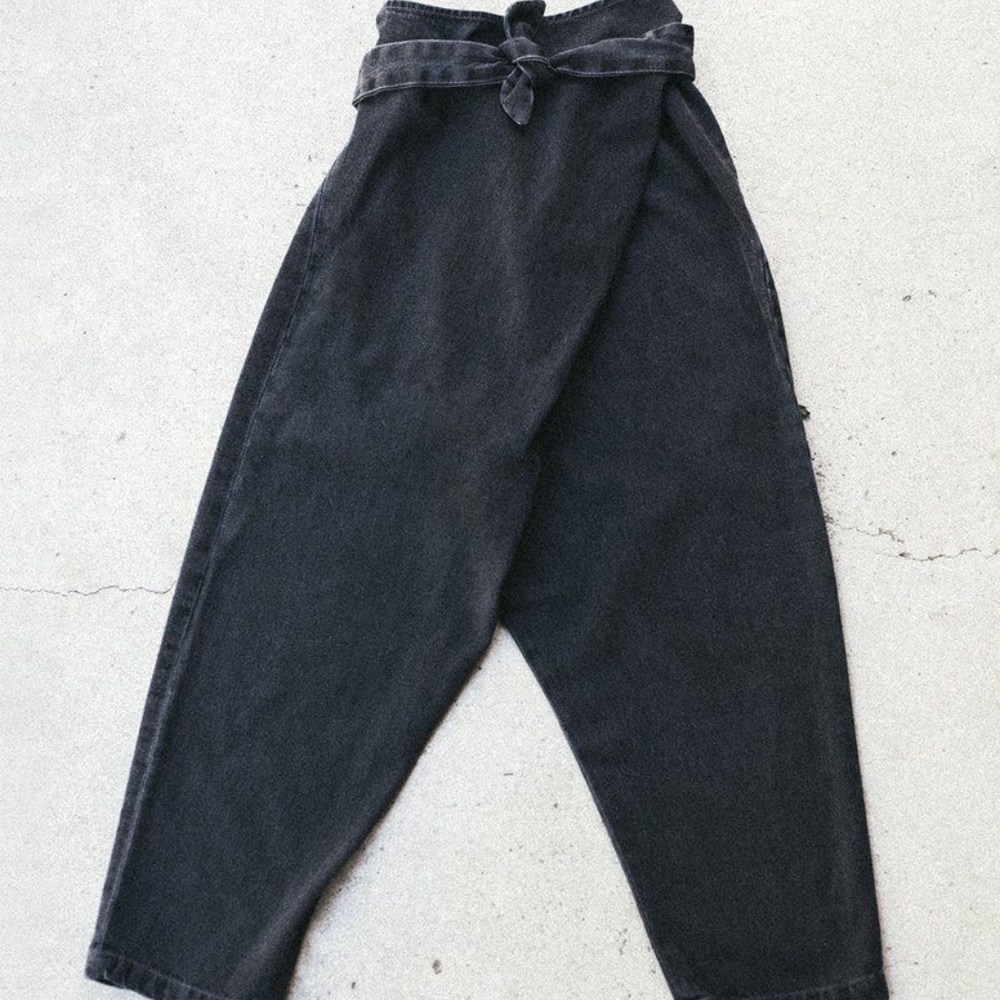 Aliya Wanek Hiroko Pants in Black Stonewash XS